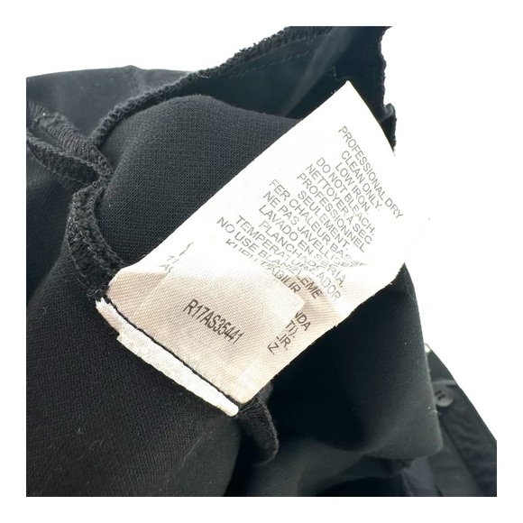 Tibi Women’s 2 Black Dress Pants Zip Office Career Trouser Flat Front - Picture 13 of 14